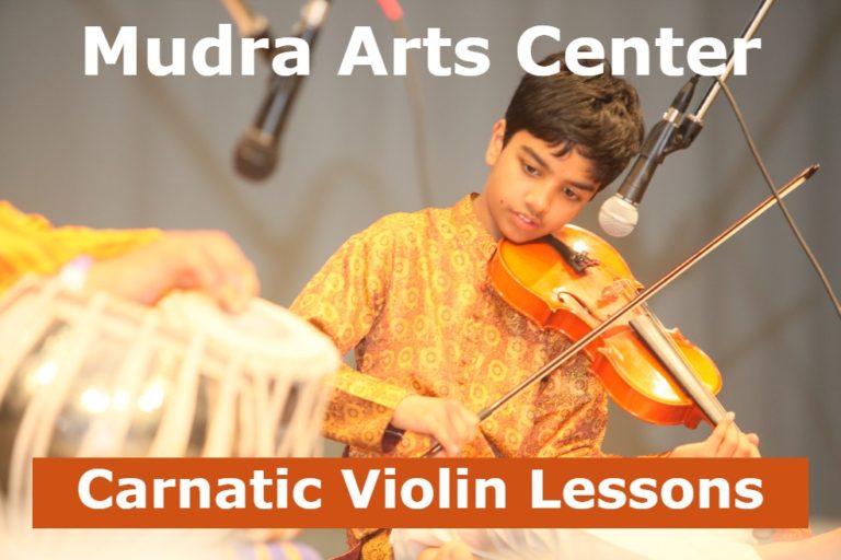 Photo HD-005 Carnatic Violin Lessons Mudra Arts Center with Text