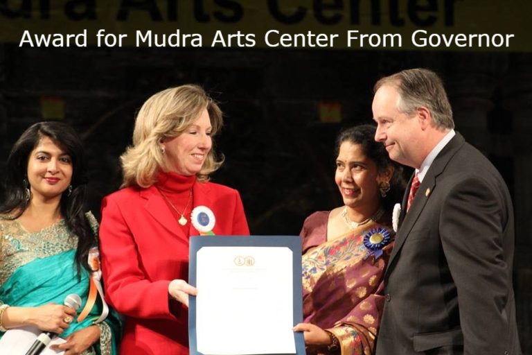 Photo HD-011 Award for Mudra Arts Center with Text